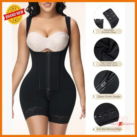 Full Body Shapewear Bodysuit Tummy Control Compression Post Surgery 3X-Large